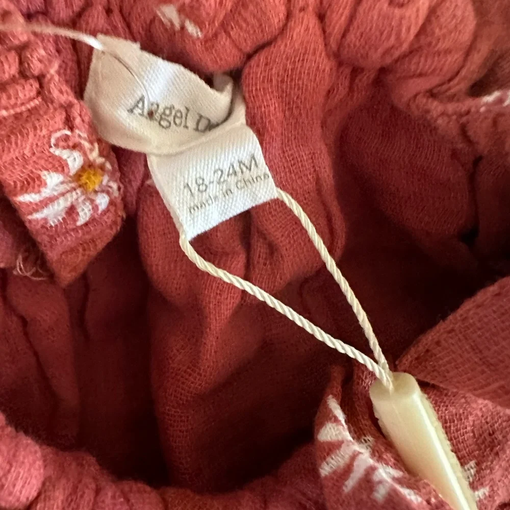 ๐5/$25๐HP Angel Dear Muslin Ruffle Daisy Sunsuit NWT - Picture 7 of 11